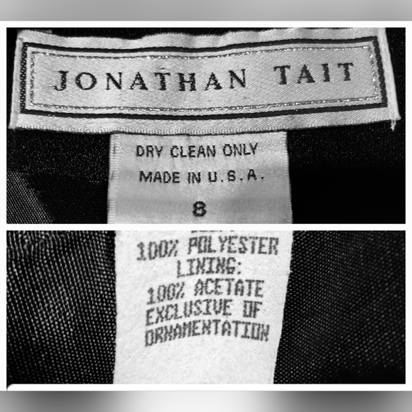 Vintage Black Cocktail Dress With cut-out jewel embellished back - Picture 4 of 9